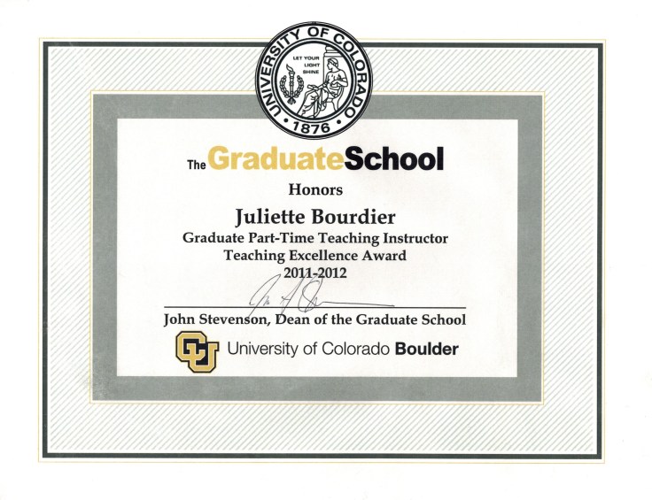 excellence award 2011