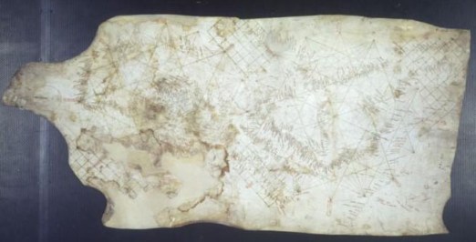 Carte marine de l'océan Atlantique Est, de la mer Méditerranée et d'une partie de la mer Noire, connue sous le nom de Carte Pisane image