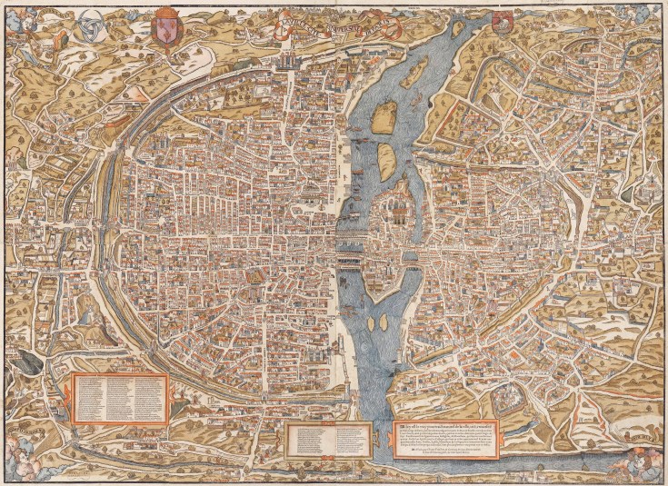 La carte de Paris ca. 1550 (Truschet &amp; Hoyau)
