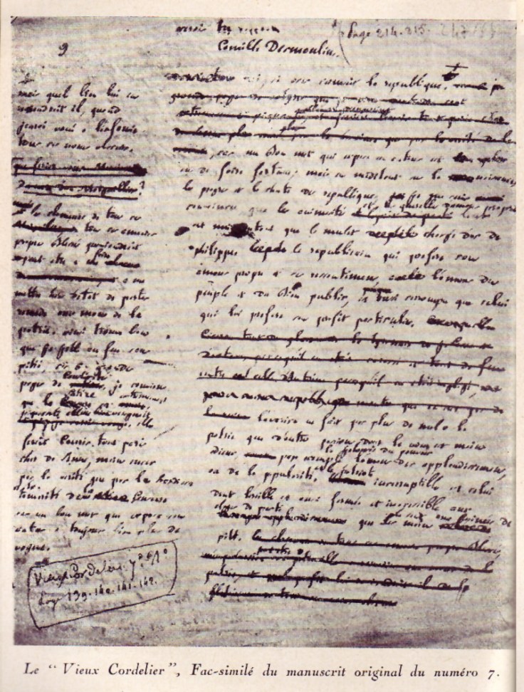 le vieux cordelier 1789